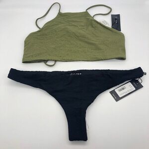 New Tavik Olive Green & Black Bikini - Size L